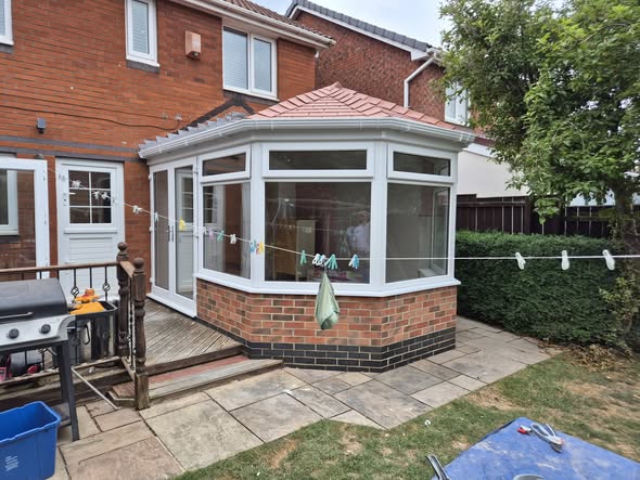 Completed Priory Home Improvements glazed home extension